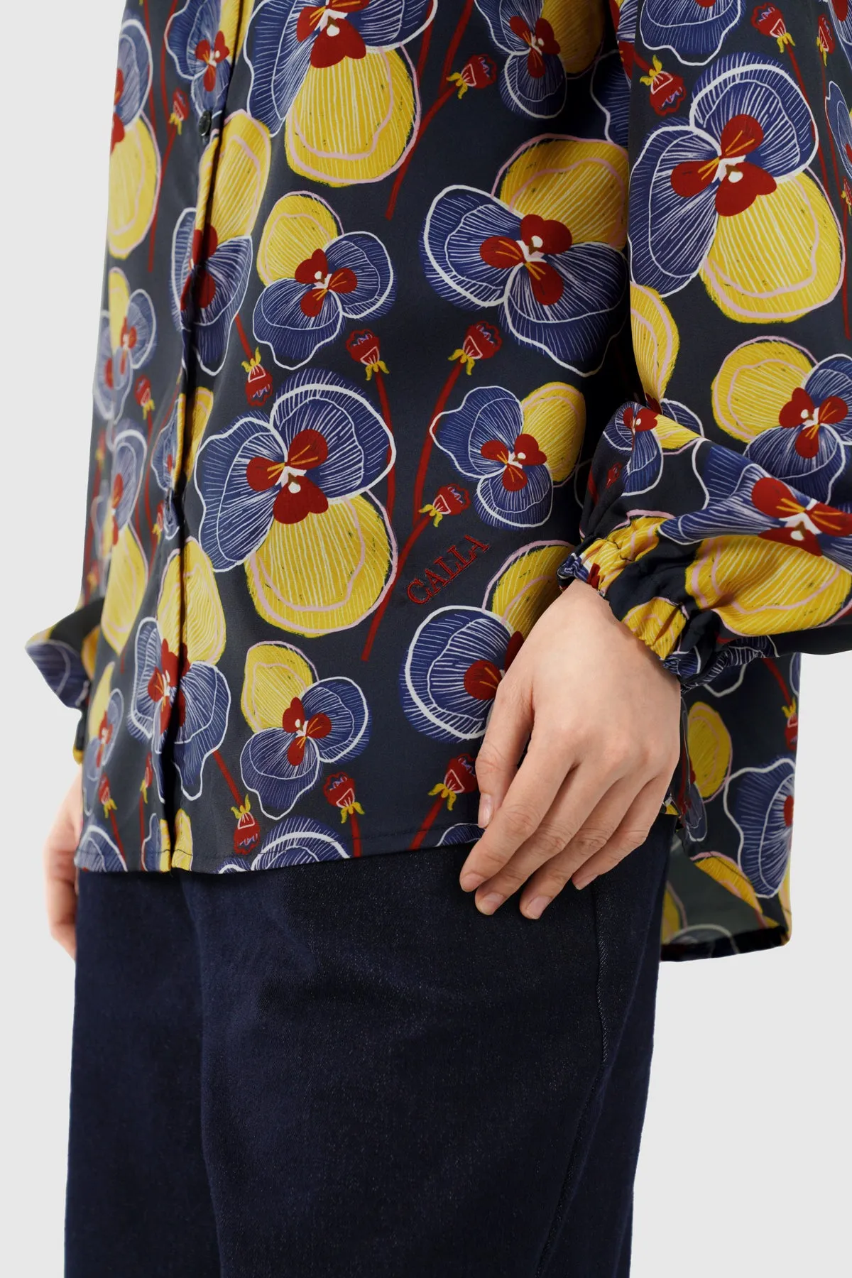 Helena Long Shirt - Midnight sold by CALLA THE LABEL product image thumbnail 2