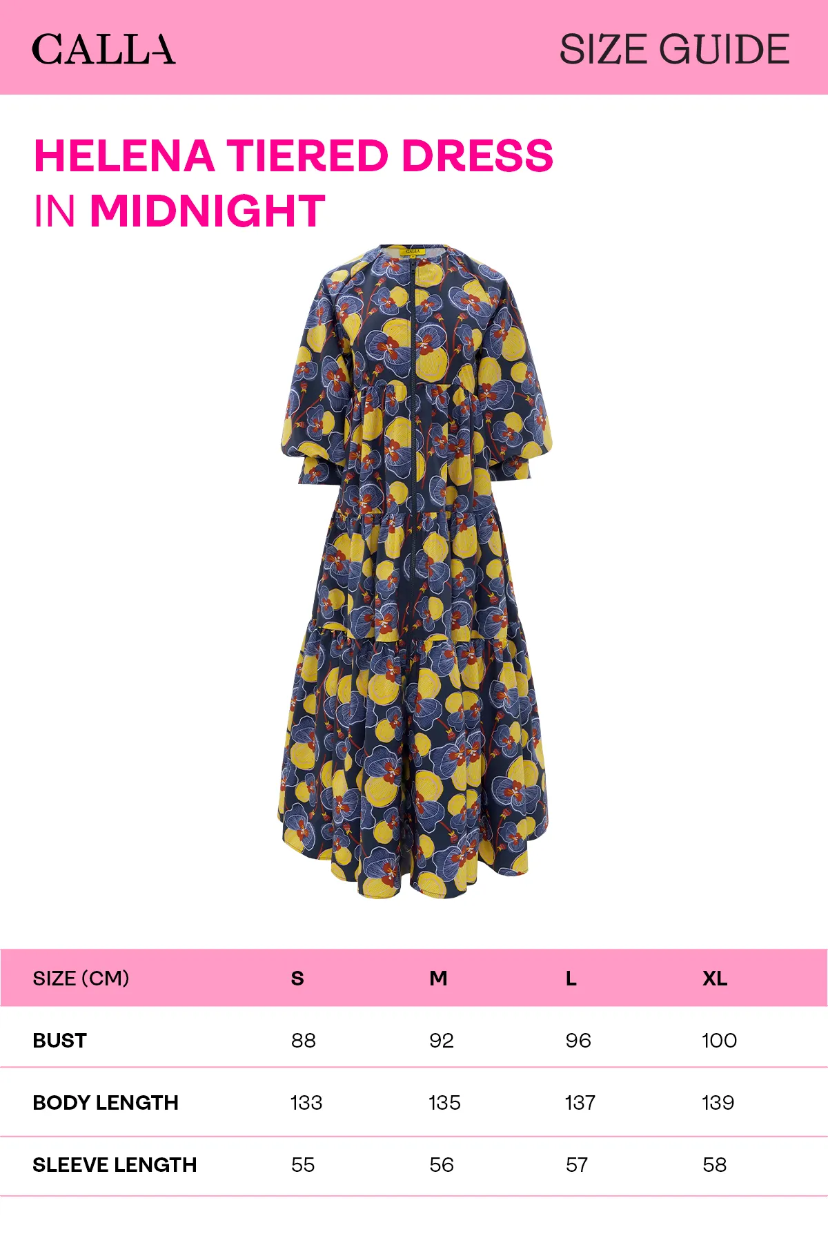 Helena Tiered Dress - Midnight sold by CALLA THE LABEL product image thumbnail 5