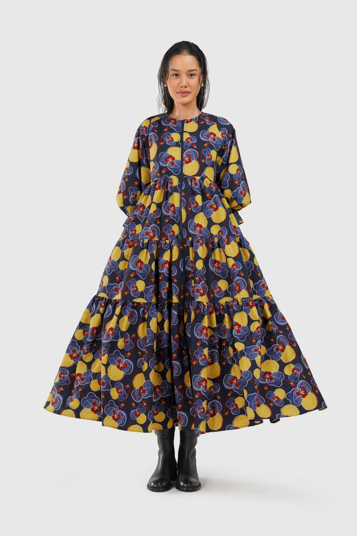 Helena Tiered Dress - Midnight sold by CALLA THE LABEL product image thumbnail 4