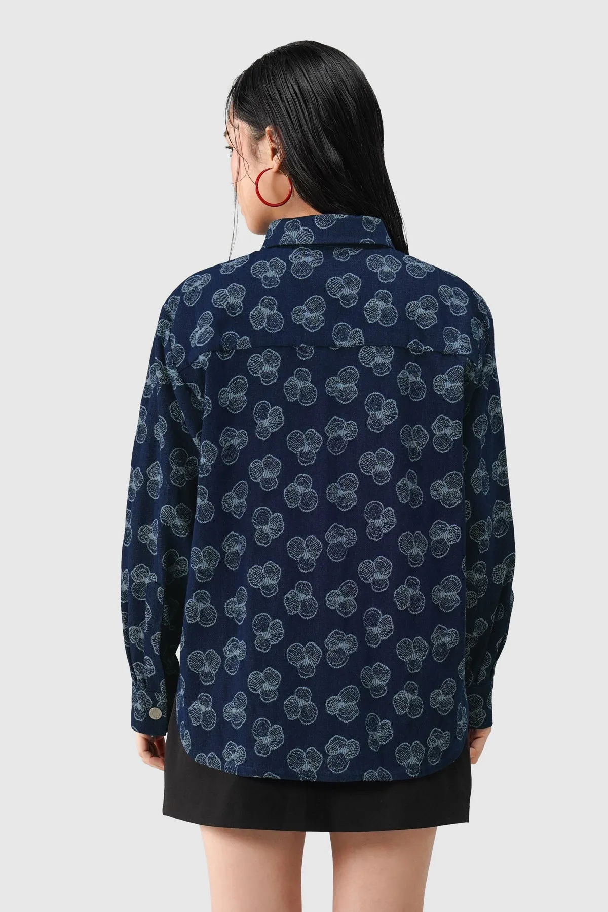 Paula Long Shirt - Indigo sold by CALLA THE LABEL product image thumbnail 5