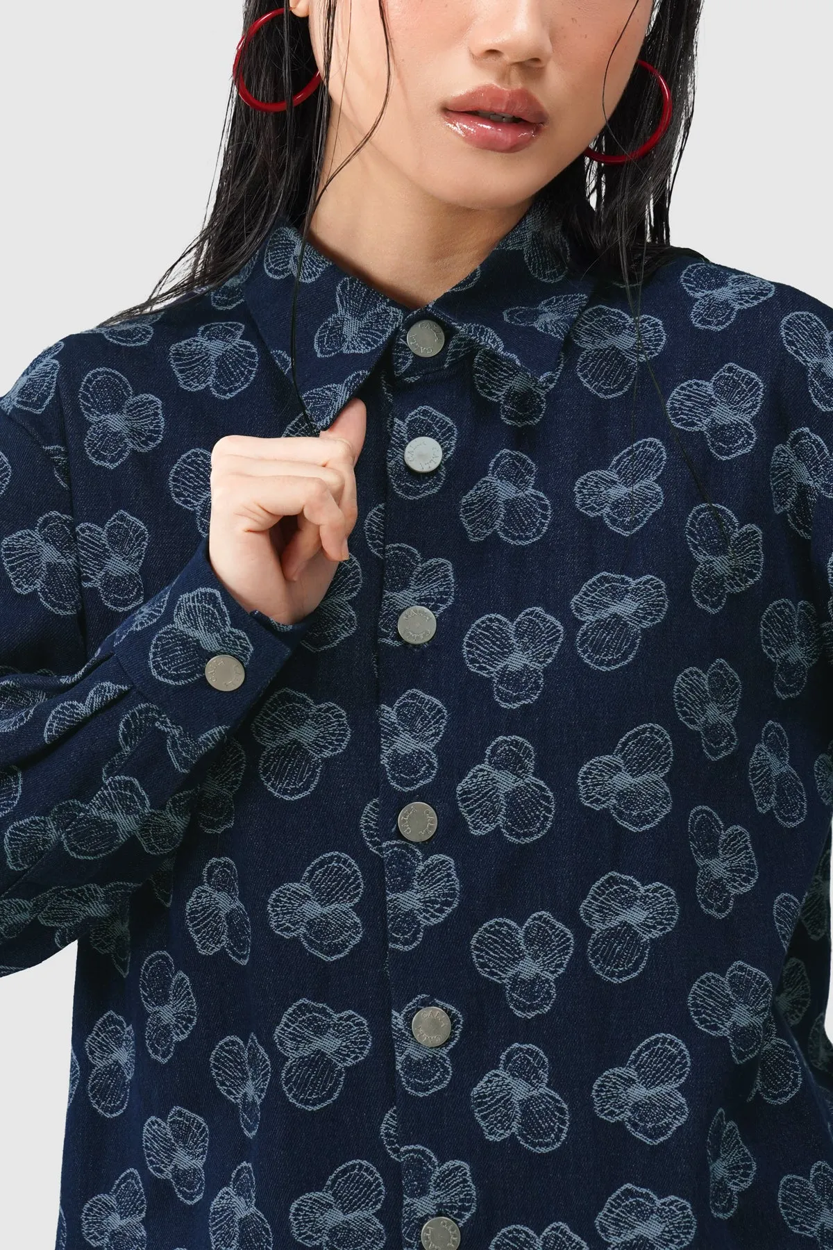 Paula Long Shirt - Indigo sold by CALLA THE LABEL product image thumbnail 2