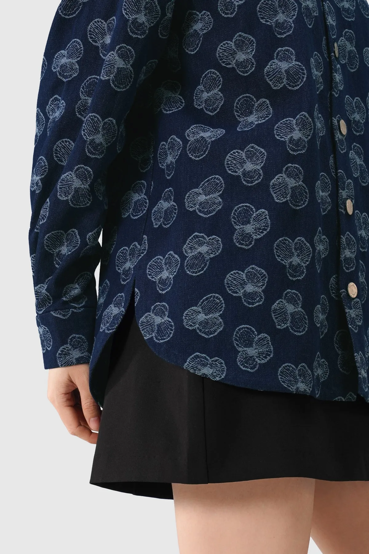 Paula Long Shirt - Indigo sold by CALLA THE LABEL product image thumbnail 3