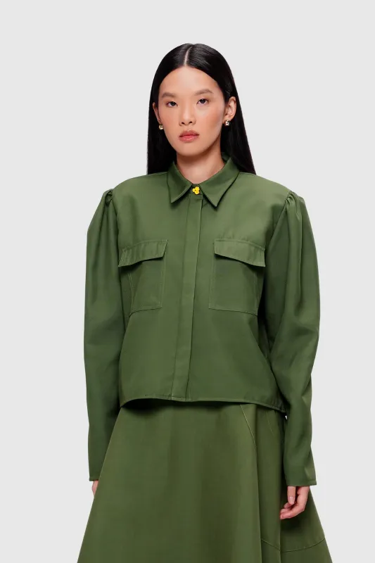 Pansy Work Shirt - Cypress made by CALLA THE LABEL