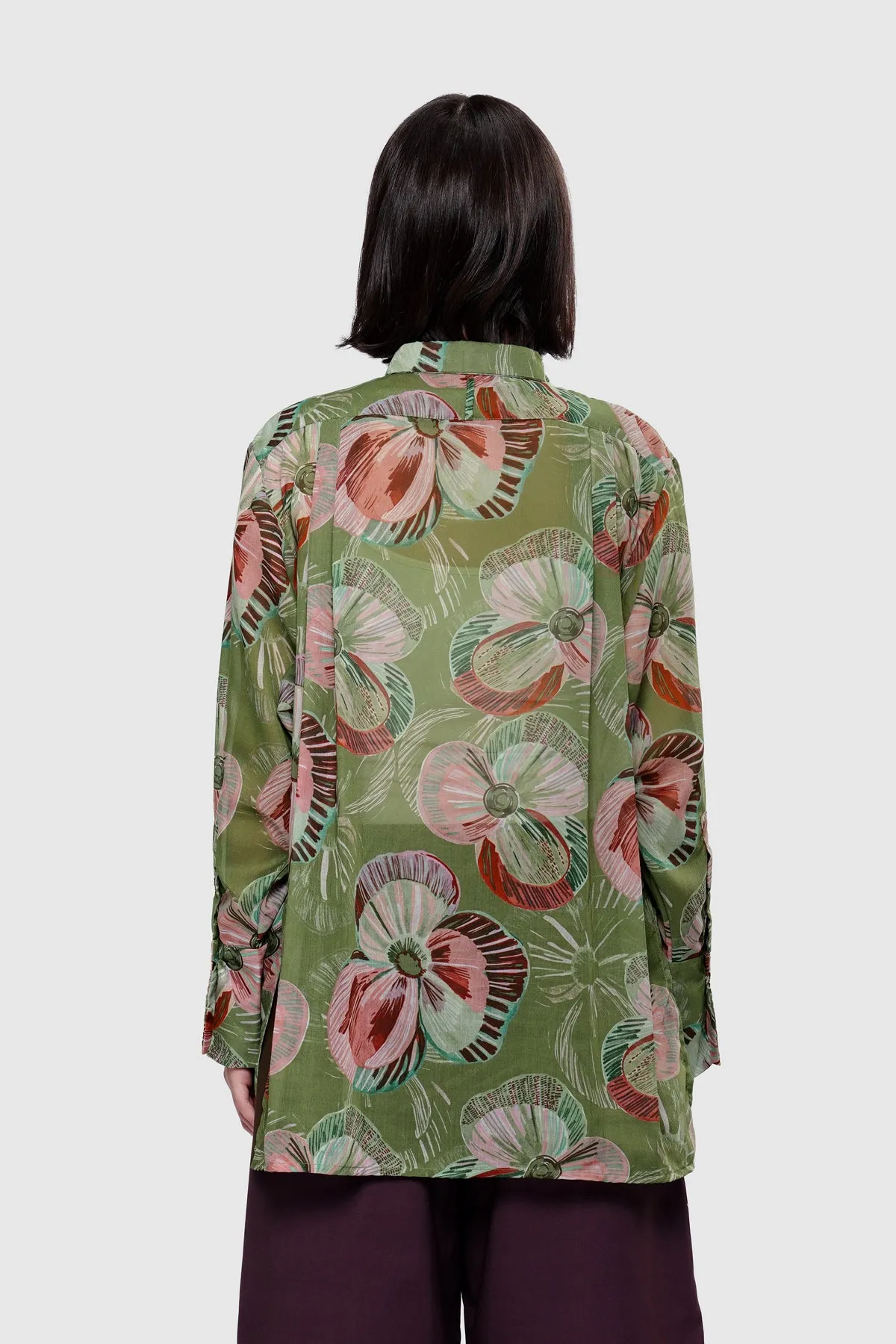 Mossveil Yoke Shirt - Cypress sold by CALLA THE LABEL product image thumbnail 4
