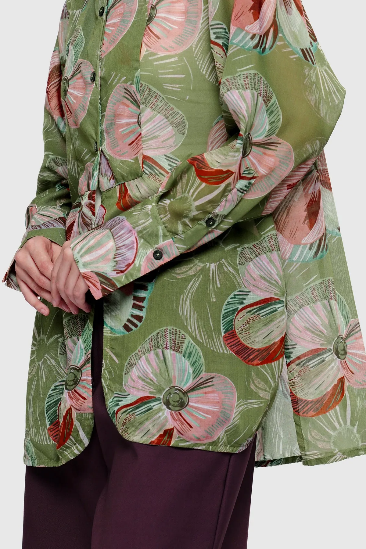 Mossveil Yoke Shirt - Cypress sold by CALLA THE LABEL product image thumbnail 3