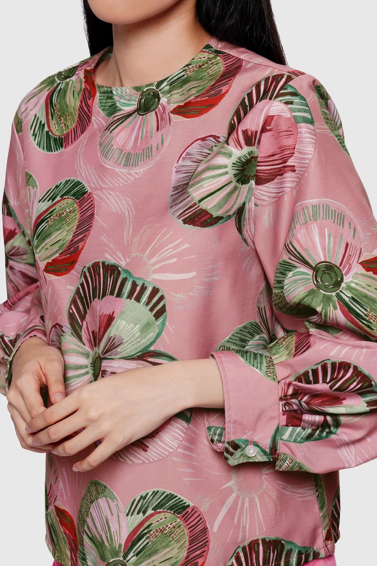 Mossveil Folded Blouse - Rosetaupe sold by CALLA THE LABEL product image thumbnail 3
