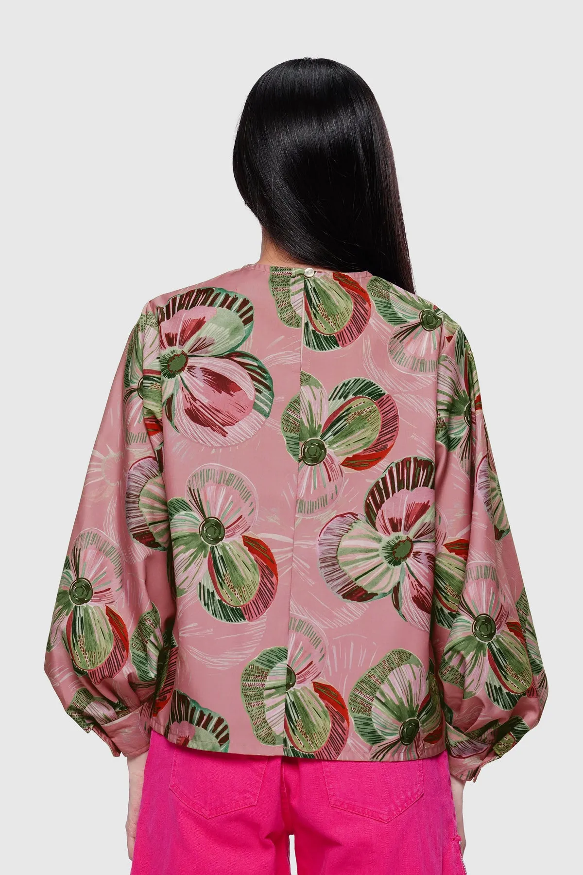 Mossveil Folded Blouse - Rosetaupe sold by CALLA THE LABEL product image thumbnail 4