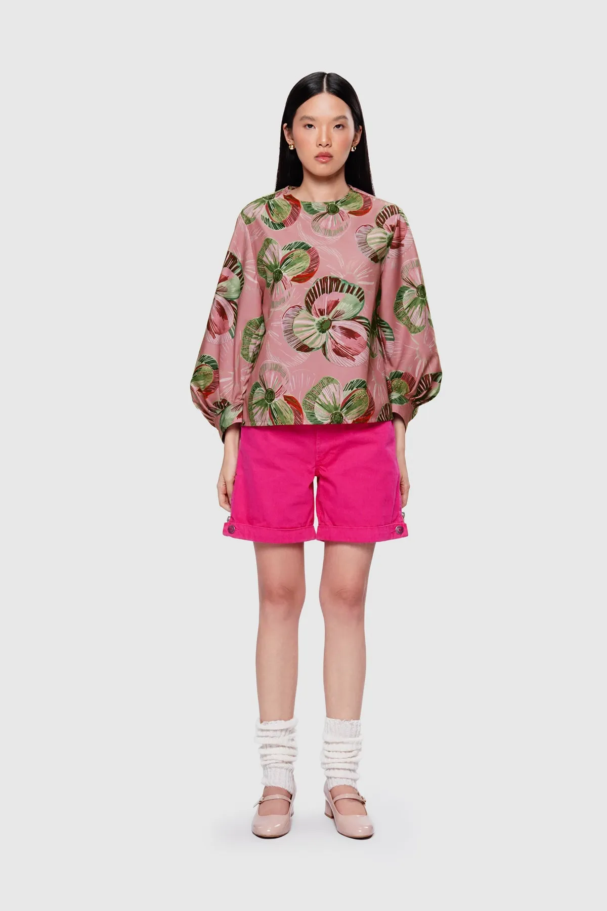 Mossveil Folded Blouse - Rosetaupe sold by CALLA THE LABEL product image thumbnail 5