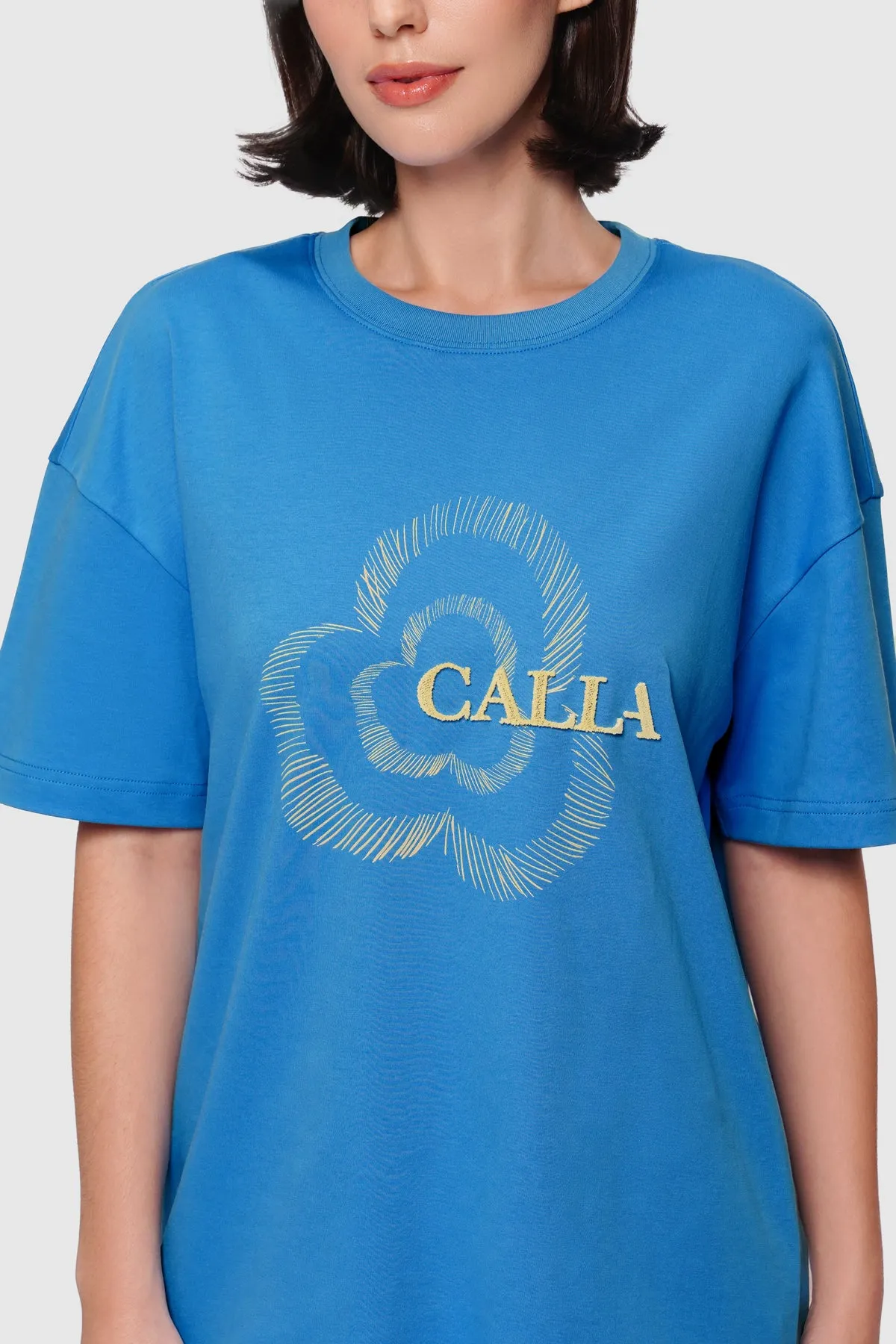 Alicia T-Shirt - Cobalt sold by CALLA THE LABEL product image thumbnail 2