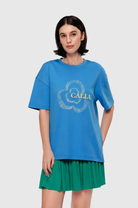 Alicia T-Shirt - Cobalt made by CALLA THE LABEL