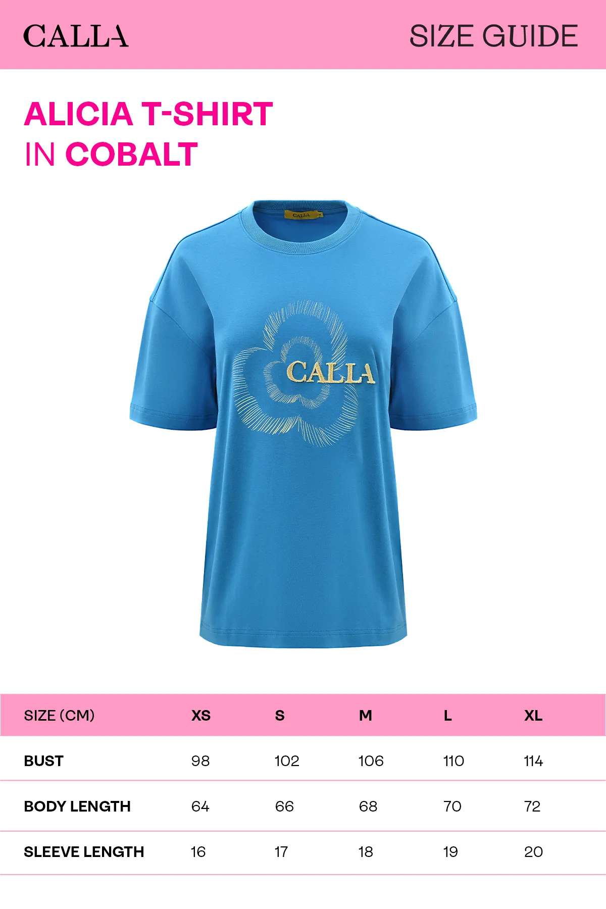 Alicia T-Shirt - Cobalt sold by CALLA THE LABEL product image thumbnail 5