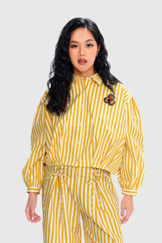 Mimosa Boxy Shirt - Goldenrod made by CALLA THE LABEL
