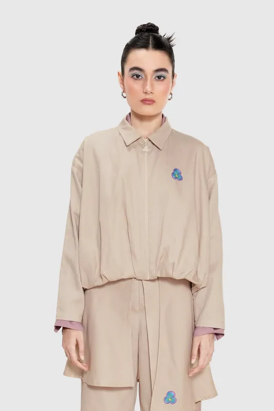 Sienna Basic Outer - Oat made by CALLA THE LABEL