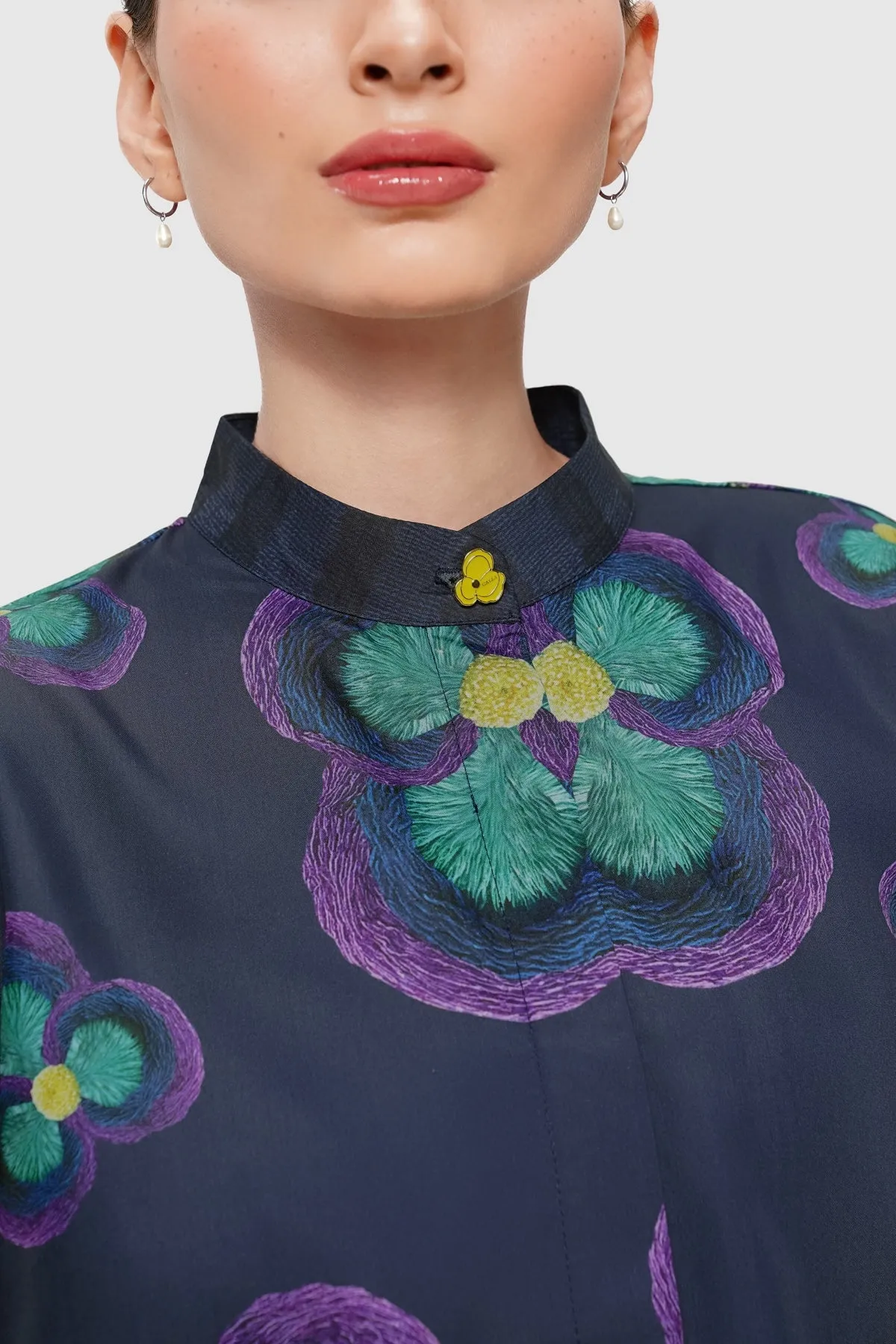 Stellar Half Puff Shirt - Nocturne sold by CALLA THE LABEL product image thumbnail 2