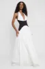 Harlowe Contrast Corset Maxi Dress - White sold by LEAU