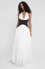 Harlowe Contrast Corset Maxi Dress - White sold by LEAU