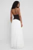 Harlowe Contrast Corset Maxi Dress - White sold by LEAU