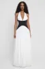 Harlowe Contrast Corset Maxi Dress - White sold by LEAU