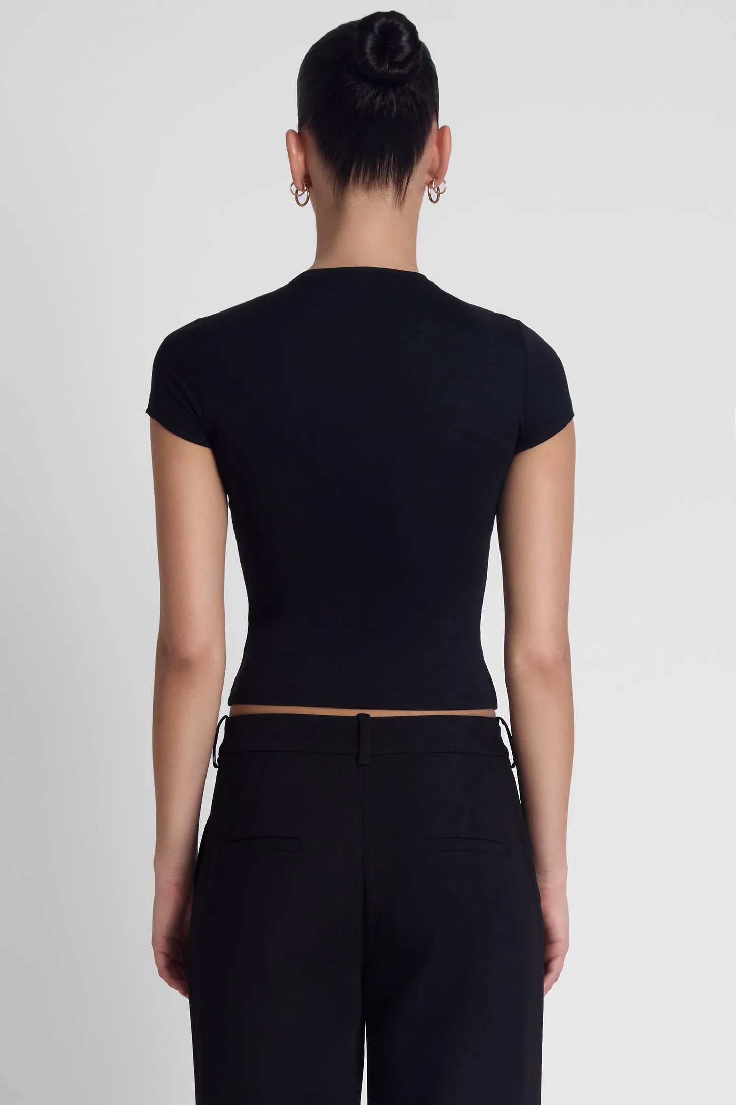 Everyday Jersey Short Sleeve Top - Black sold by LEAU product image thumbnail 5