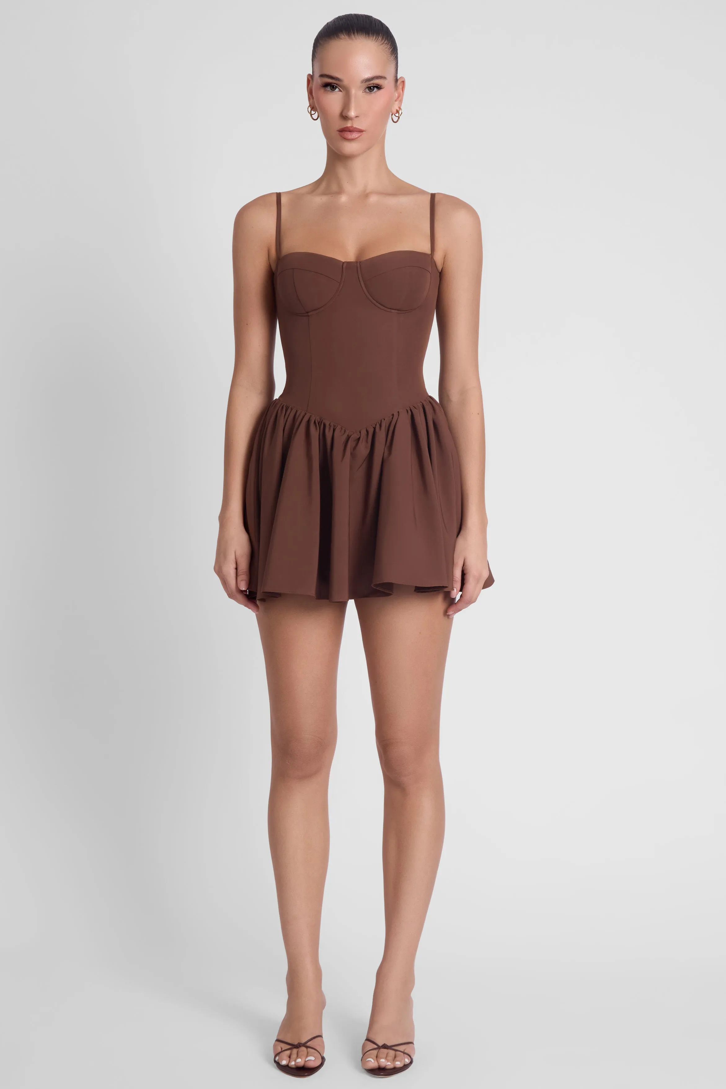Bellini Bustier Mini Dress - Brown sold by LEAU product image thumbnail 5