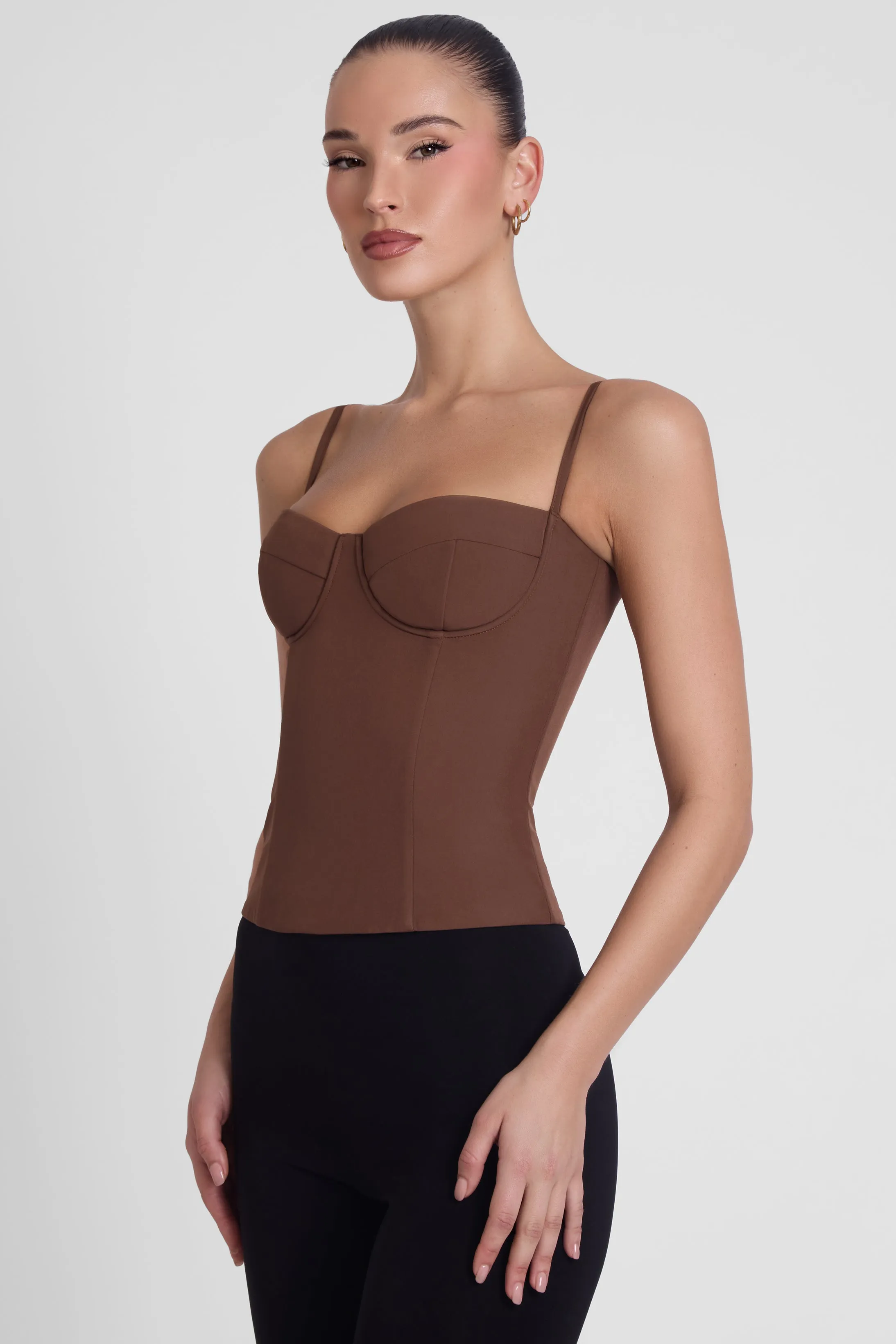 Bali Bustier Corset Top - Brown sold by LEAU product image thumbnail 2