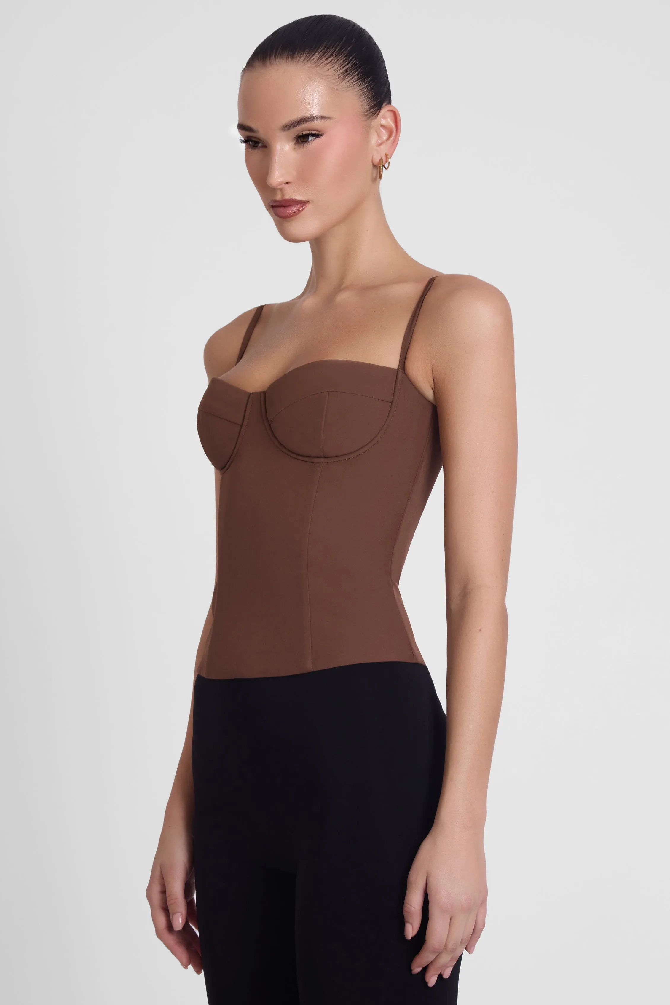 Bali Bustier Corset Top - Brown sold by LEAU product image thumbnail 4