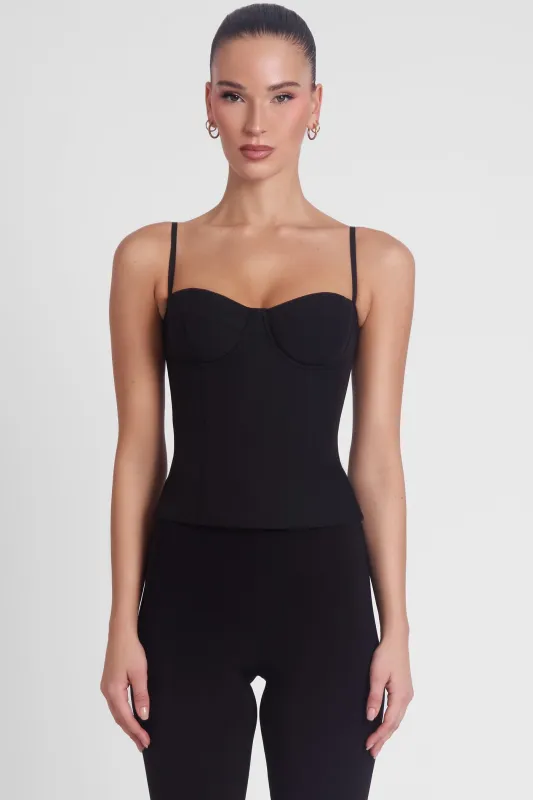 Bali Bustier Corset Top - Black sold by LEAU