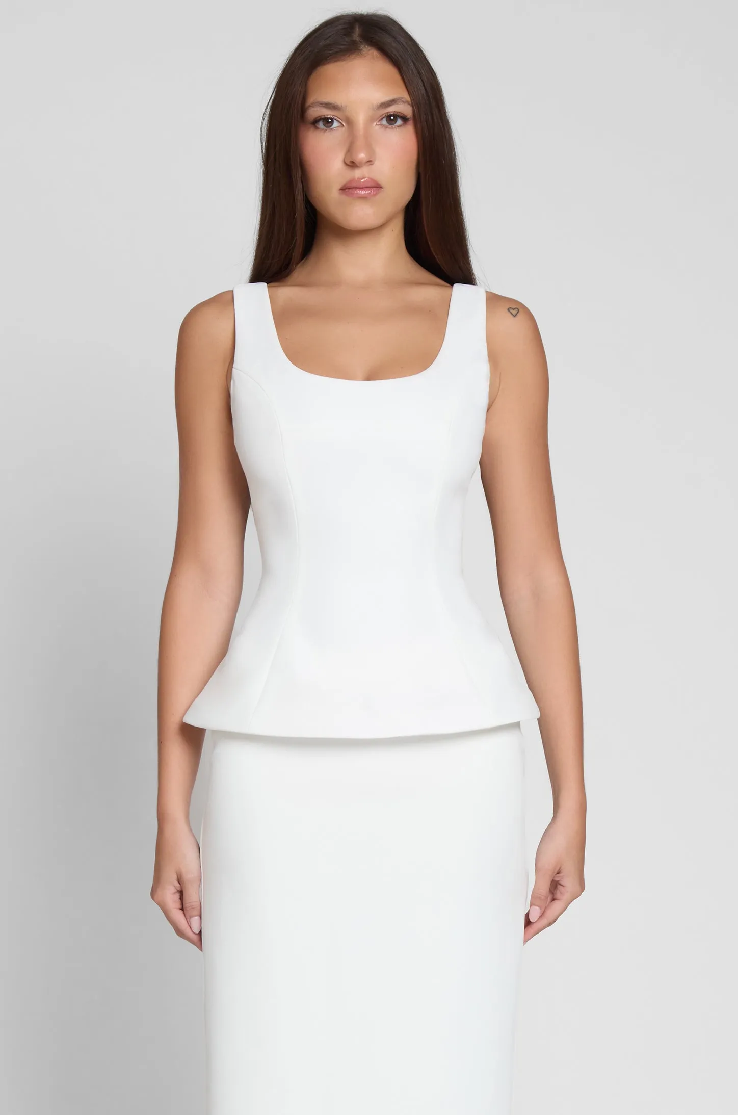 Calesia Contour Bustier Top - White sold by LEAU product image thumbnail 5