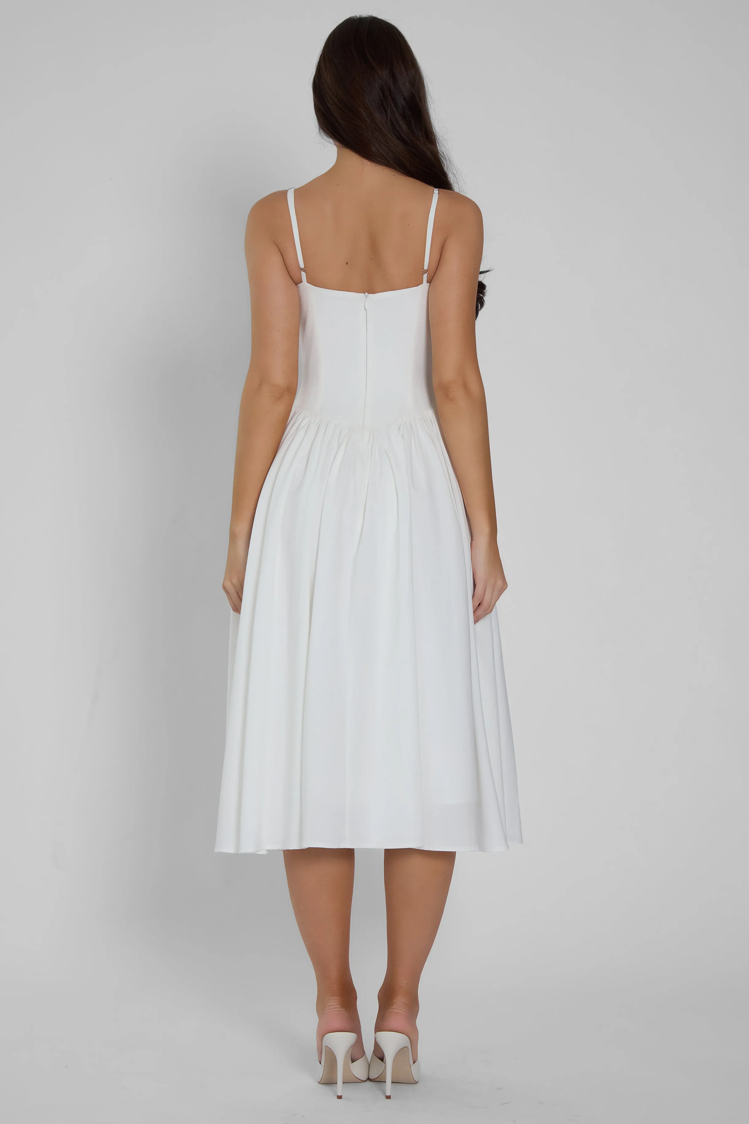 Ballerina Bustier Midi Dress - White sold by LEAU product image thumbnail 3