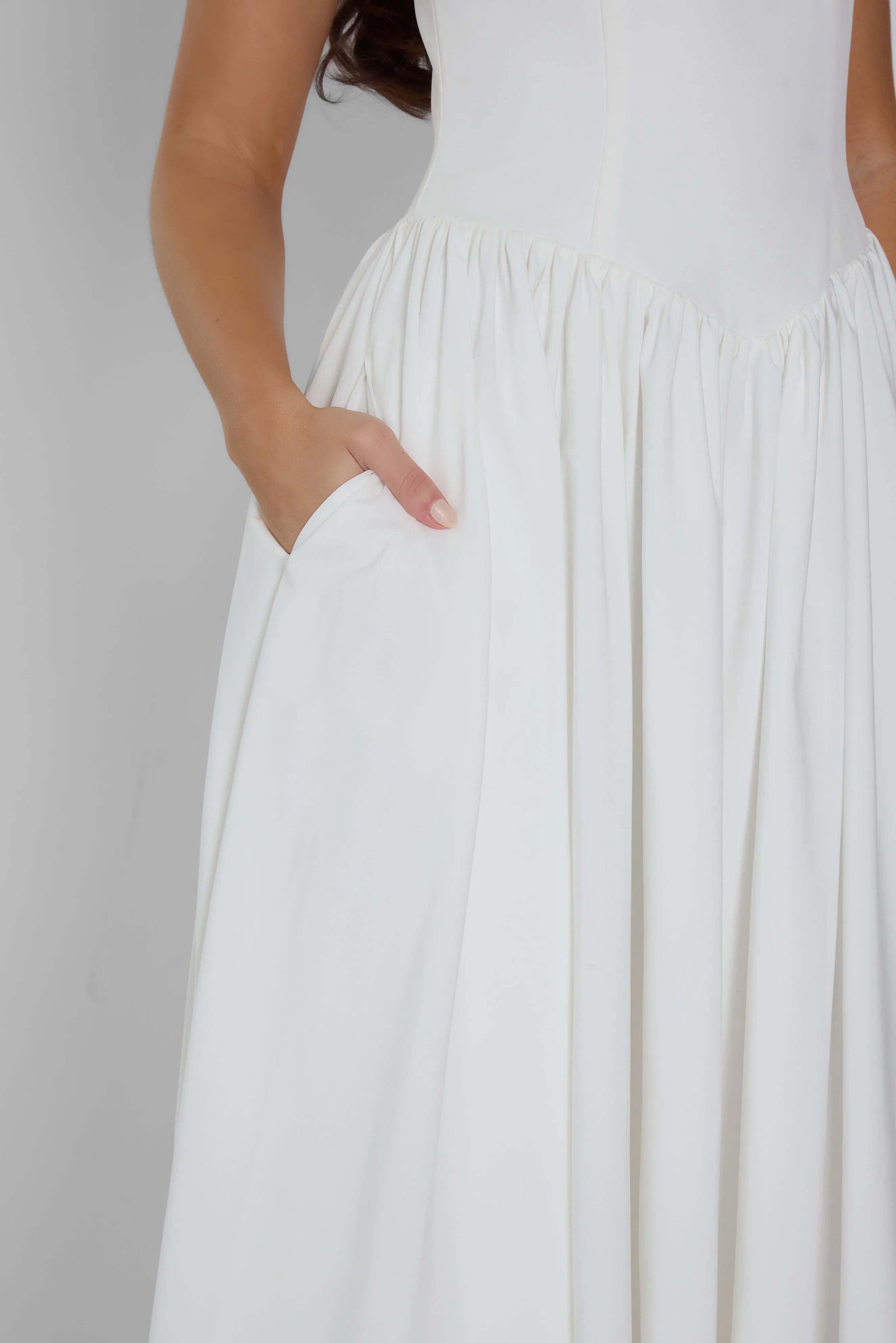 Ballerina Bustier Midi Dress - White sold by LEAU product image thumbnail 4