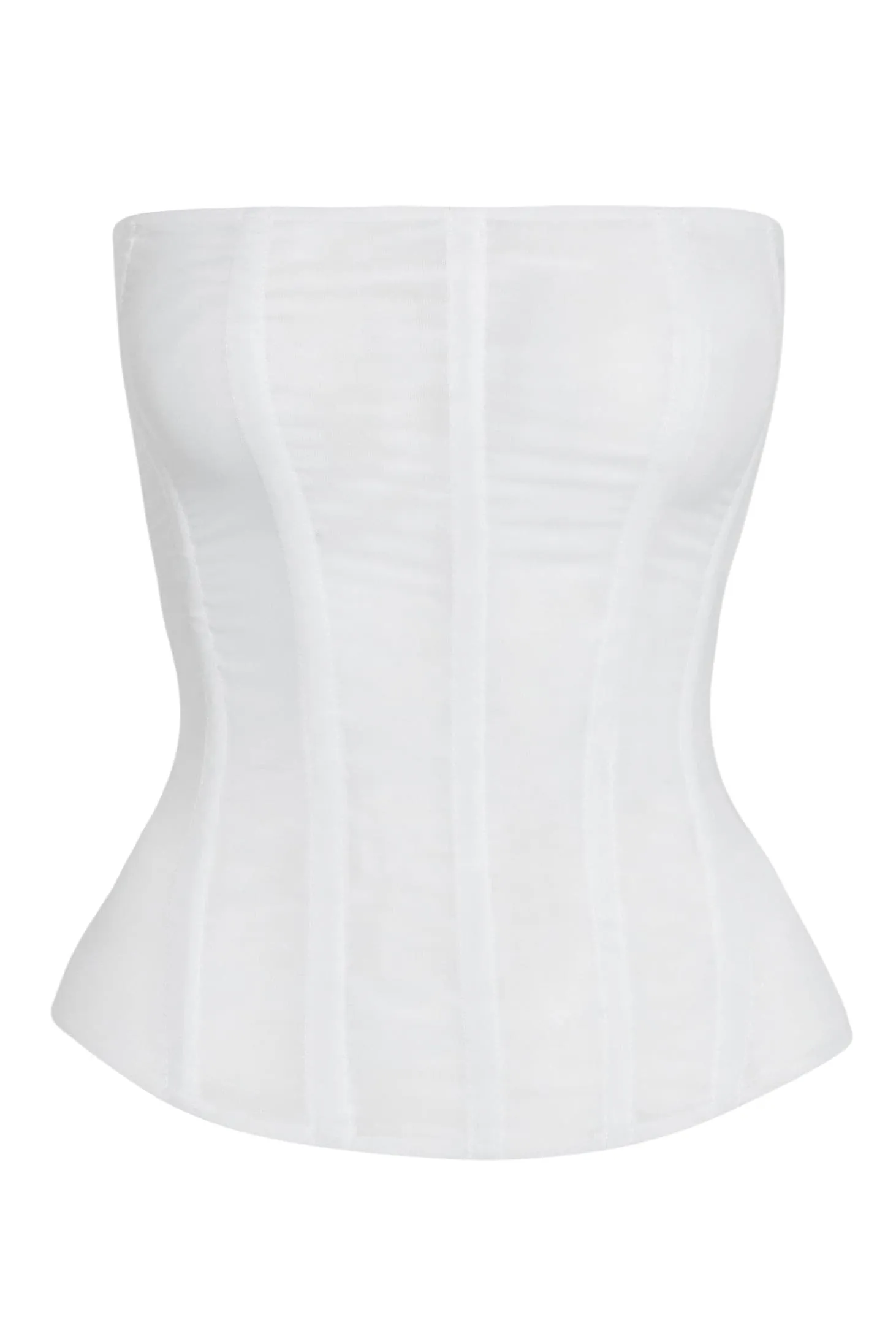 Muse Mesh Corset Top - White sold by LEAU product image thumbnail 5