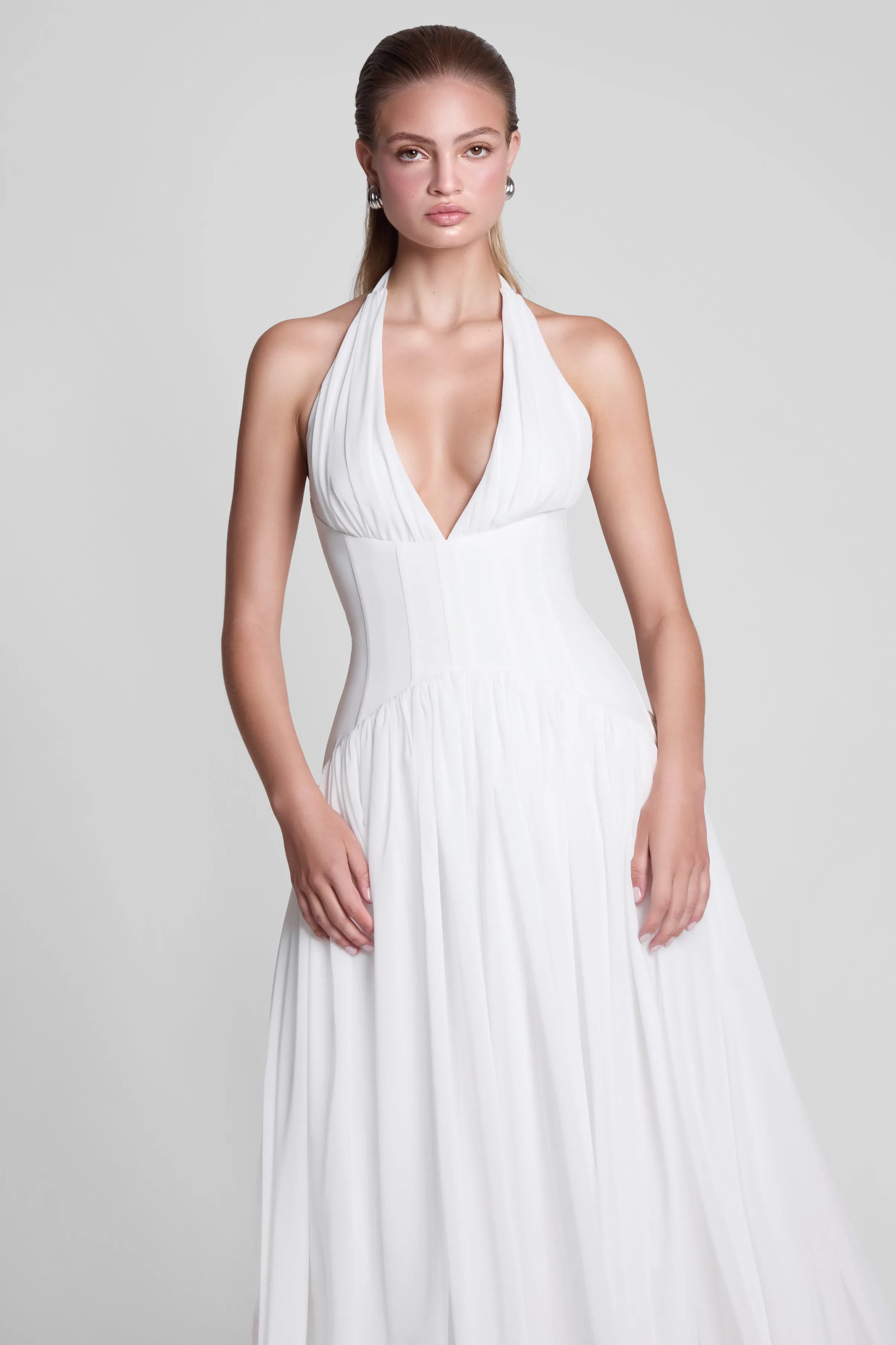 Harlowe Corset Maxi Dress - White sold by LEAU product image thumbnail 3