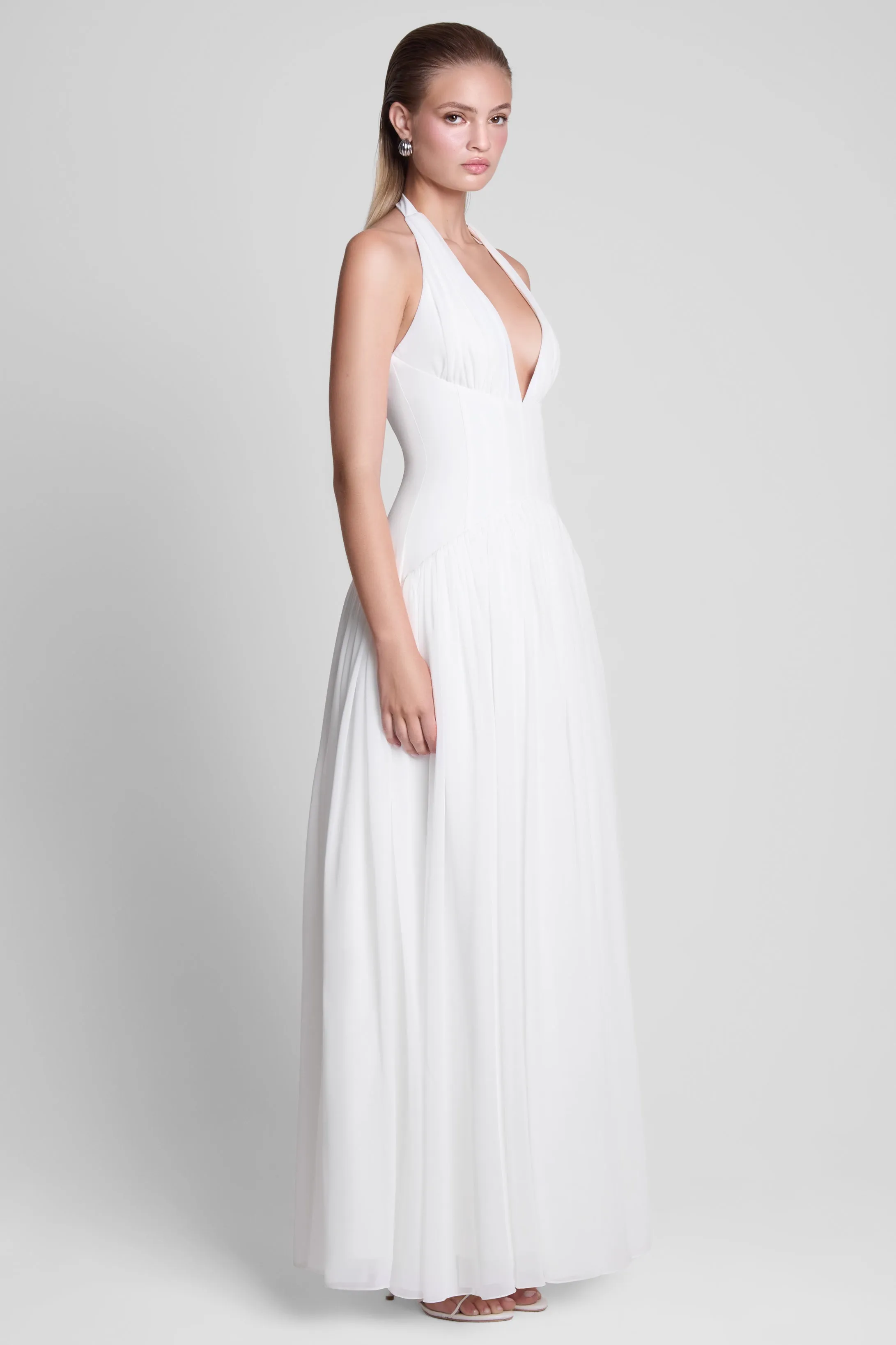 Harlowe Corset Maxi Dress - White sold by LEAU product image thumbnail 4