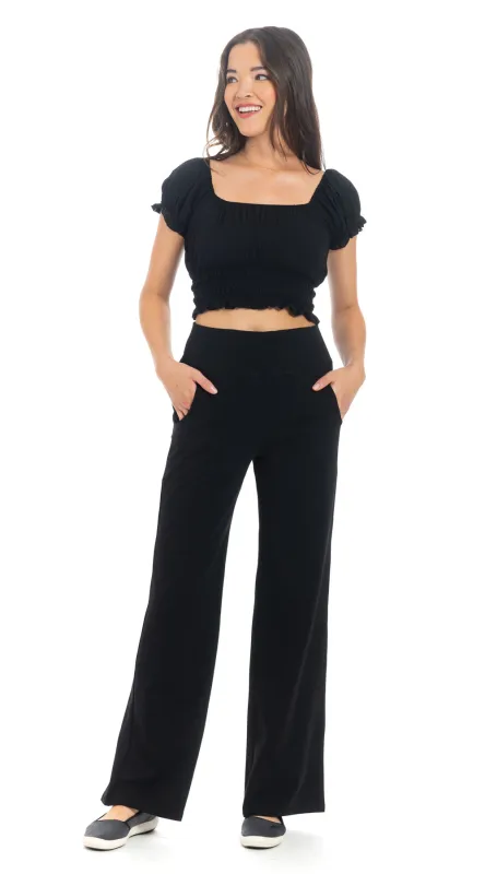 Nova Pants - black - organic cotton made by Alchemy Fashion