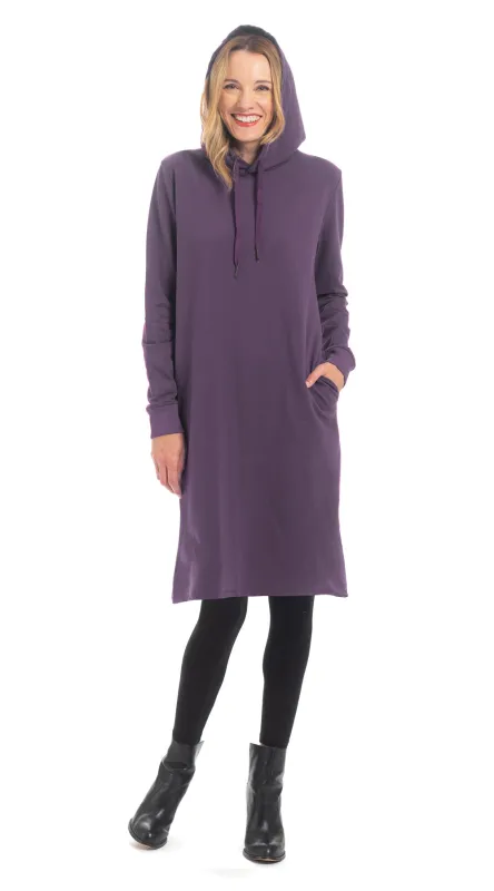 Hoody Tunic - dusk purple - organic cotton sold by Alchemy Fashion