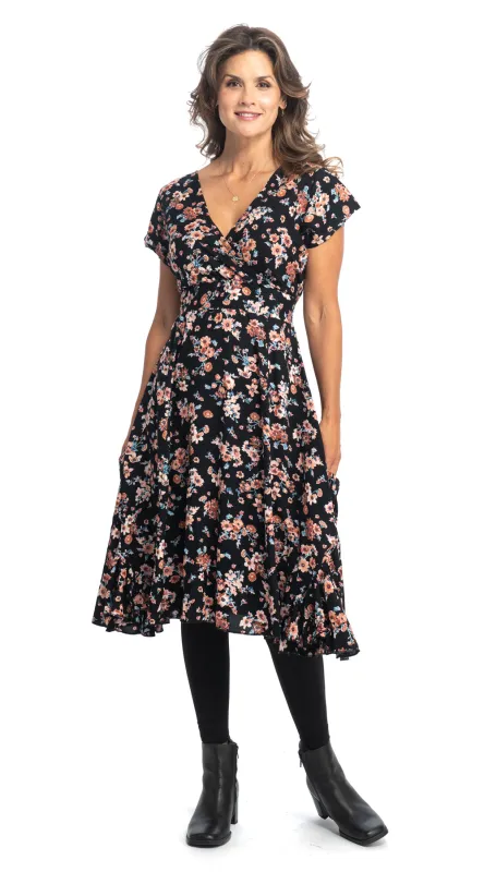 Swing Dress - copper flower sold by Alchemy Fashion