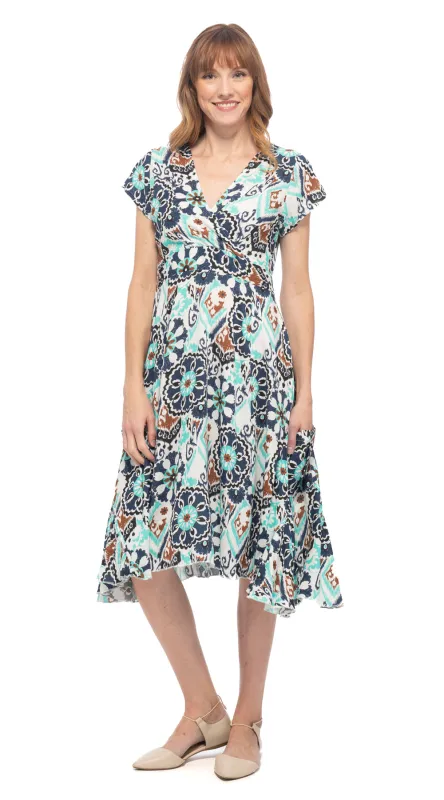 Swing Dress - navy mandala sold by Alchemy Fashion