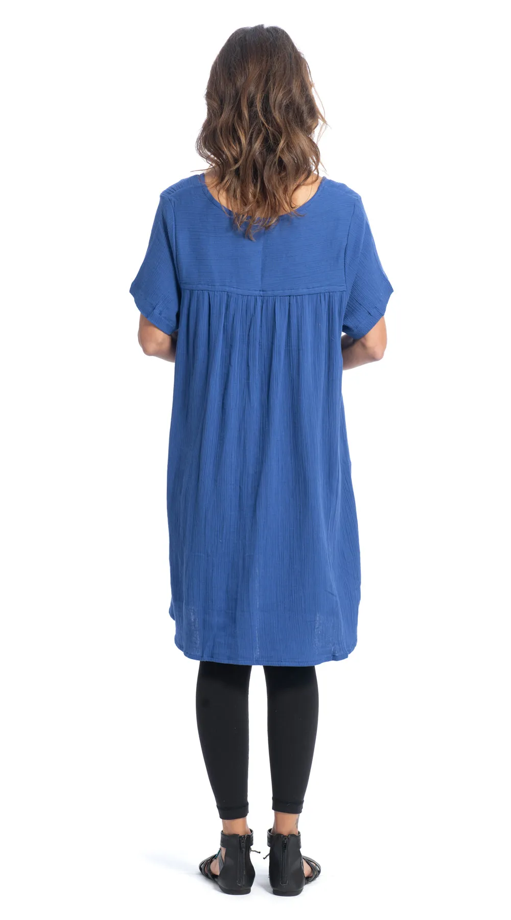 Cotton Gauze Lucia Tunic - royal blue sold by Alchemy Fashion product image thumbnail 3