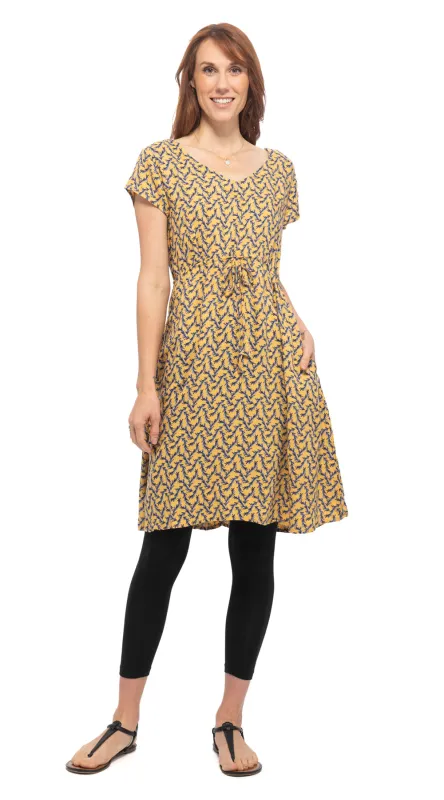 Robyn Dress - yellow - rayon made by Alchemy Fashion