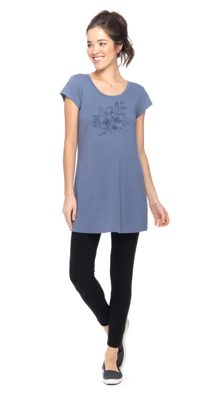 Meera Tunic - infinity blossom - org.cotton made by Alchemy Fashion