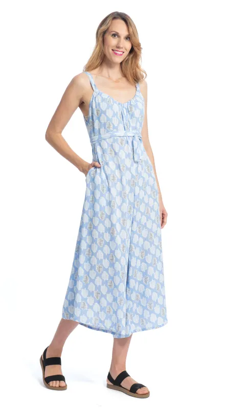 Marley Jumpsuit - peri trees - rayon made by Alchemy Fashion