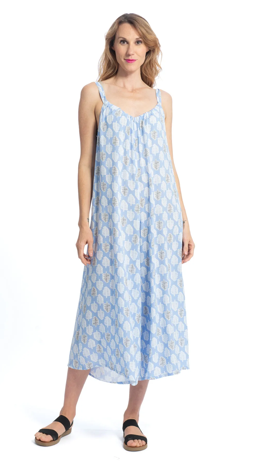 Marley Jumpsuit - peri trees - rayon sold by Alchemy Fashion product image thumbnail 2
