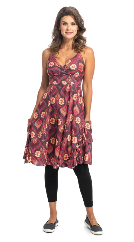 Swing Dress - pink lotus - organic cotton made by Alchemy Fashion