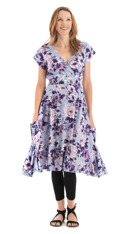 Rayon Swing Dress - lilac made by Alchemy Fashion