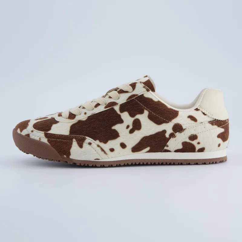 Techno Cow Print Sneakers sold by Cushionaire