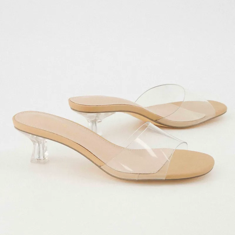 Doral Kitten Heel Sandal made by Cushionaire
