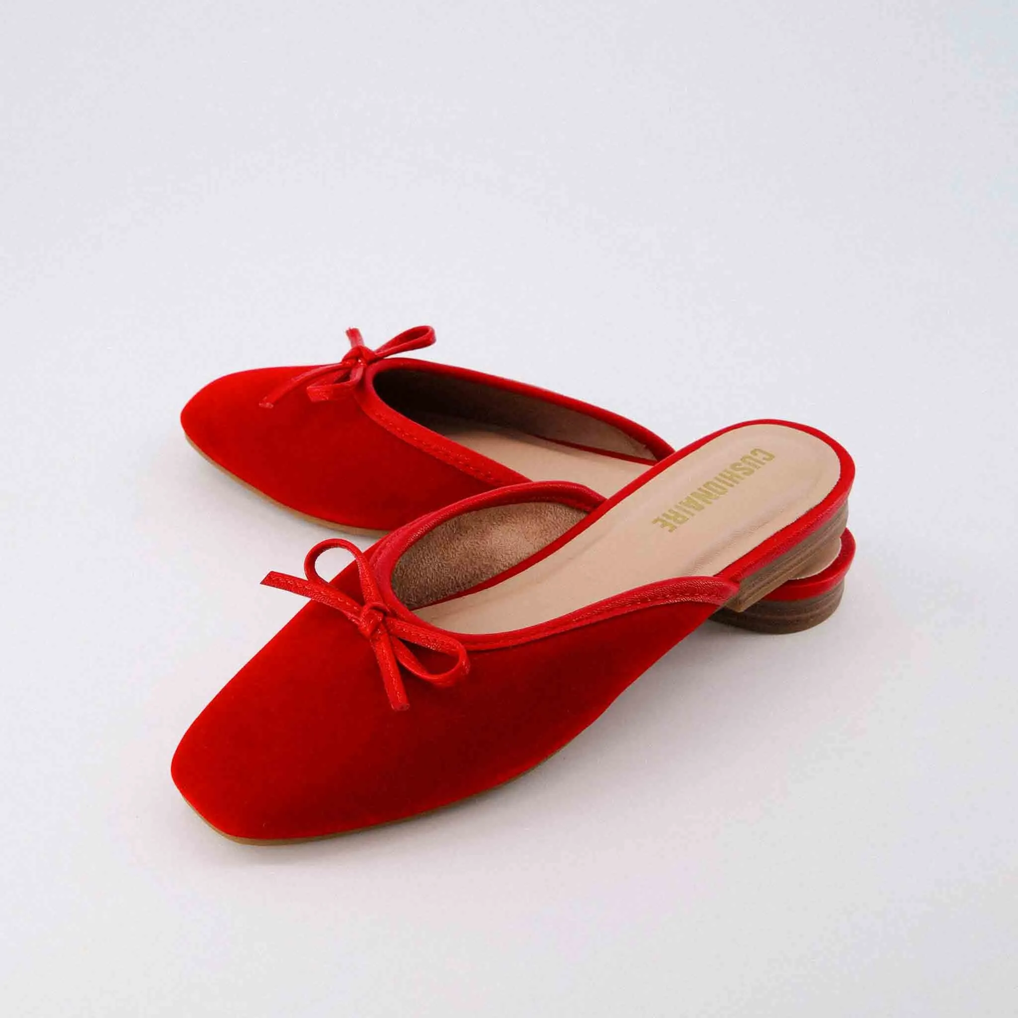 Jade Velvet Ballet Mule sold by Cushionaire product image thumbnail 4