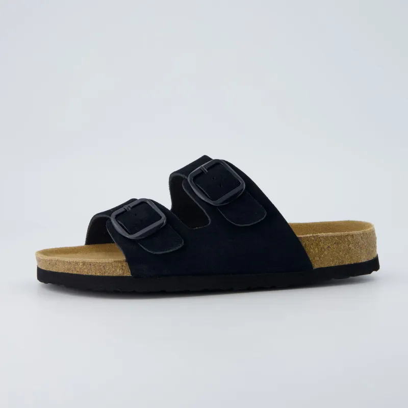 Logo Leather Sandal made by Cushionaire