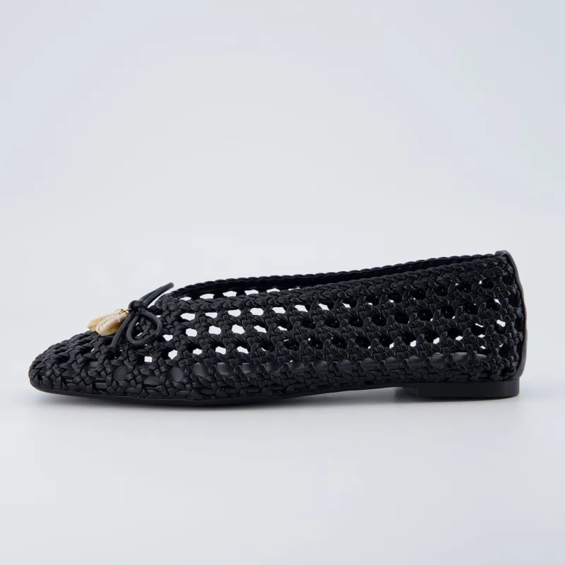 Witty Woven Ballet Flats made by Cushionaire