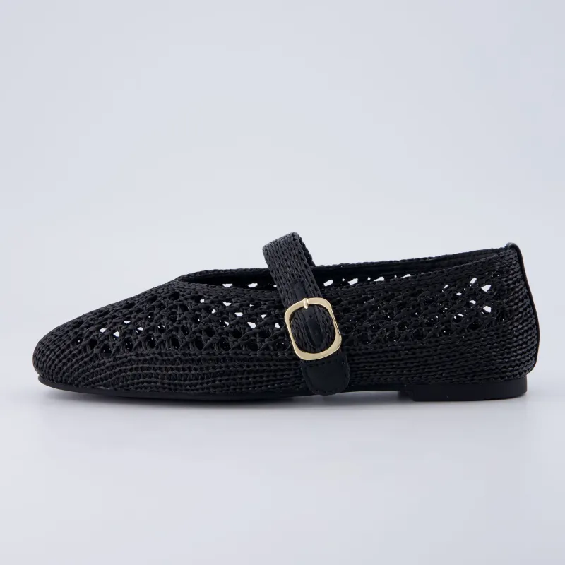 Monet Woven Mary Jane Flats made by Cushionaire